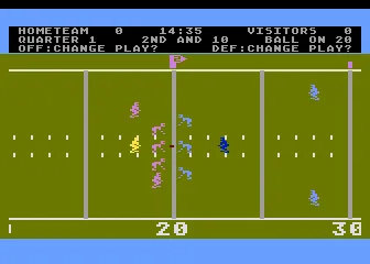 RealSports Football gameplay screenshot on 5200