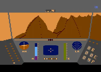 Rescue on Fractalus! gameplay screenshot on 5200