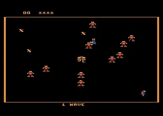 Robotron: 2084 gameplay screenshot on 5200