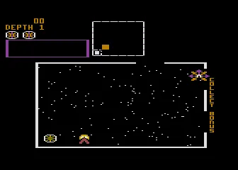 Space Dungeon gameplay screenshot on 5200