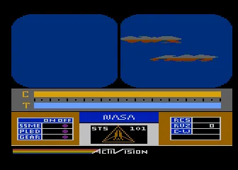 Space Shuttle: A Journey into Space gameplay screenshot on 5200