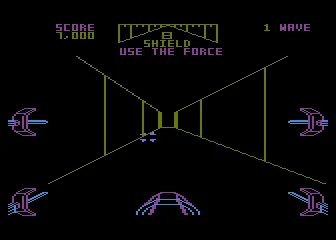 Star Wars gameplay screenshot on 5200