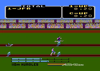The Activision Decathlon gameplay screenshot on 5200