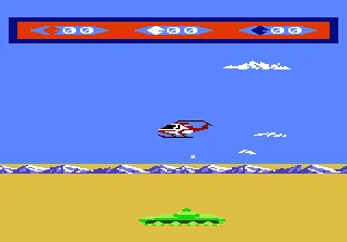 Choplifter gameplay screenshot on 7800