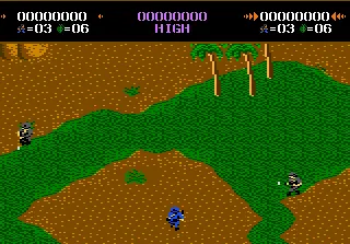 Commando gameplay screenshot on 7800