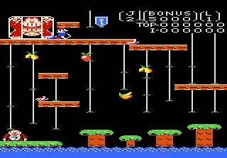Donkey Kong Jr. gameplay screenshot on 7800