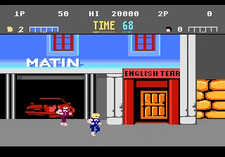 Double Dragon gameplay screenshot on 7800