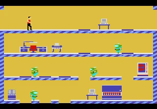 Impossible Mission gameplay screenshot on 7800