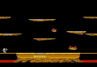 Joust gameplay screenshot on 7800