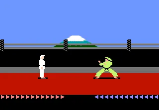 Karateka gameplay screenshot on 7800