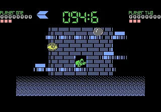 Nebulus gameplay screenshot on 7800