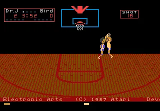 One-on-One Basketball gameplay screenshot on 7800