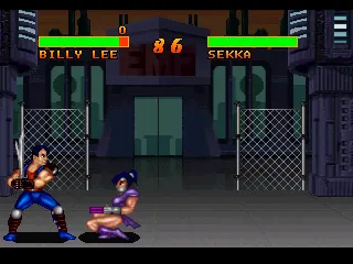 Double Dragon V: The Shadow Falls gameplay screenshot on Jaguar
