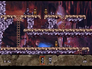 Evolution: Dino Dudes gameplay screenshot on Jaguar
