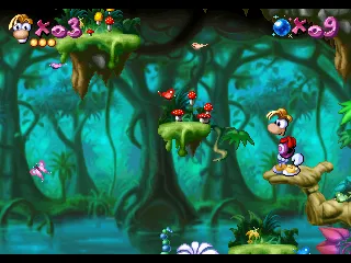 Rayman gameplay screenshot on Jaguar