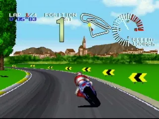 Super Burnout gameplay screenshot on Jaguar