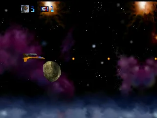 Trevor McFur in the Crescent Galaxy gameplay screenshot on Jaguar