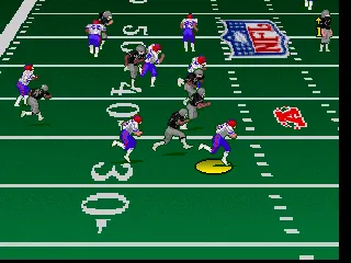 Troy Aikman NFL Football gameplay screenshot on Jaguar
