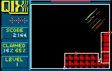 QIX gameplay screenshot on Lynx