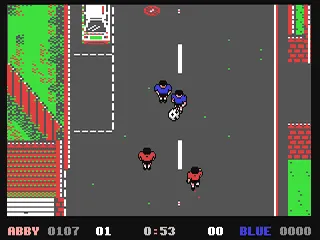 4 Soccer Simulators gameplay screenshot on C64