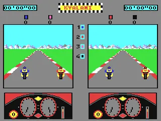 500cc Grand Prix gameplay screenshot on C64