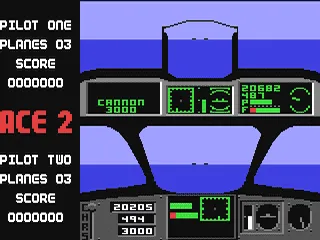 Ace 2 gameplay screenshot on C64