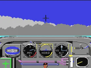 Ace of Aces gameplay screenshot on C64