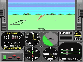Acrojet gameplay screenshot on C64