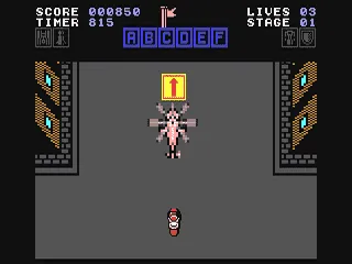 Action Fighter gameplay screenshot on C64
