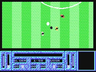 Adidas Championship Football gameplay screenshot on C64