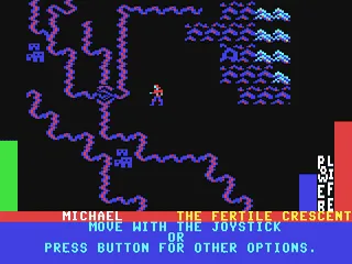 Adventure Construction Set gameplay screenshot on C64