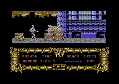 After the War gameplay screenshot on C64