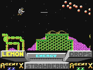 Agent X II: The Mad Prof's Back gameplay screenshot on C64
