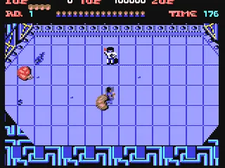 Alien Syndrome gameplay screenshot on C64