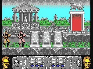 Altered Beast gameplay screenshot on C64