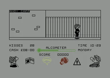 Andy Capp: The Game gameplay screenshot on C64