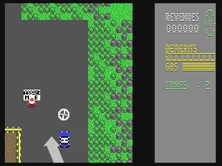APB gameplay screenshot on C64