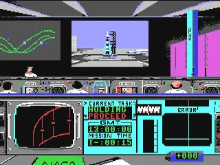 Apollo 18: Mission to the Moon gameplay screenshot on C64