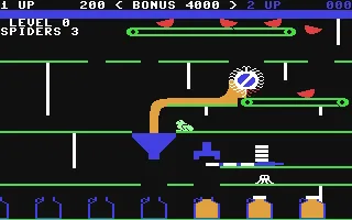 Apple Cider Spider gameplay screenshot on C64