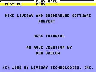 Arcade Game Construction Kit gameplay screenshot on C64