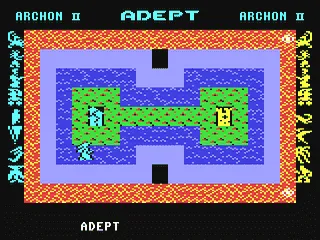 Archon II: Adept gameplay screenshot on C64