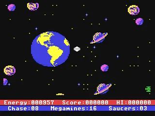 Astro Chase gameplay screenshot on C64