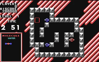 Atomix gameplay screenshot on C64