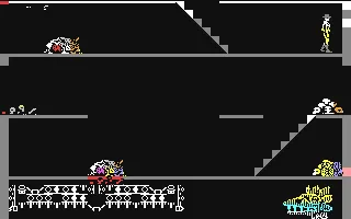 Aztec gameplay screenshot on C64