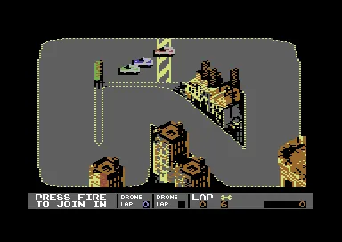 Badlands gameplay screenshot on C64