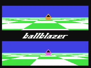 Ballblazer gameplay screenshot on C64