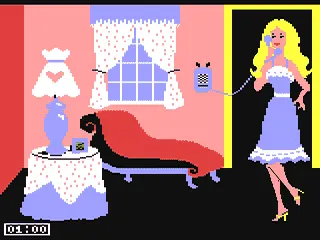Barbie gameplay screenshot on C64