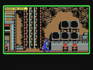 Batman: The Caped Crusader gameplay screenshot on C64