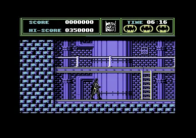Batman gameplay screenshot on C64