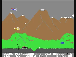 Battle Through Time gameplay screenshot on C64